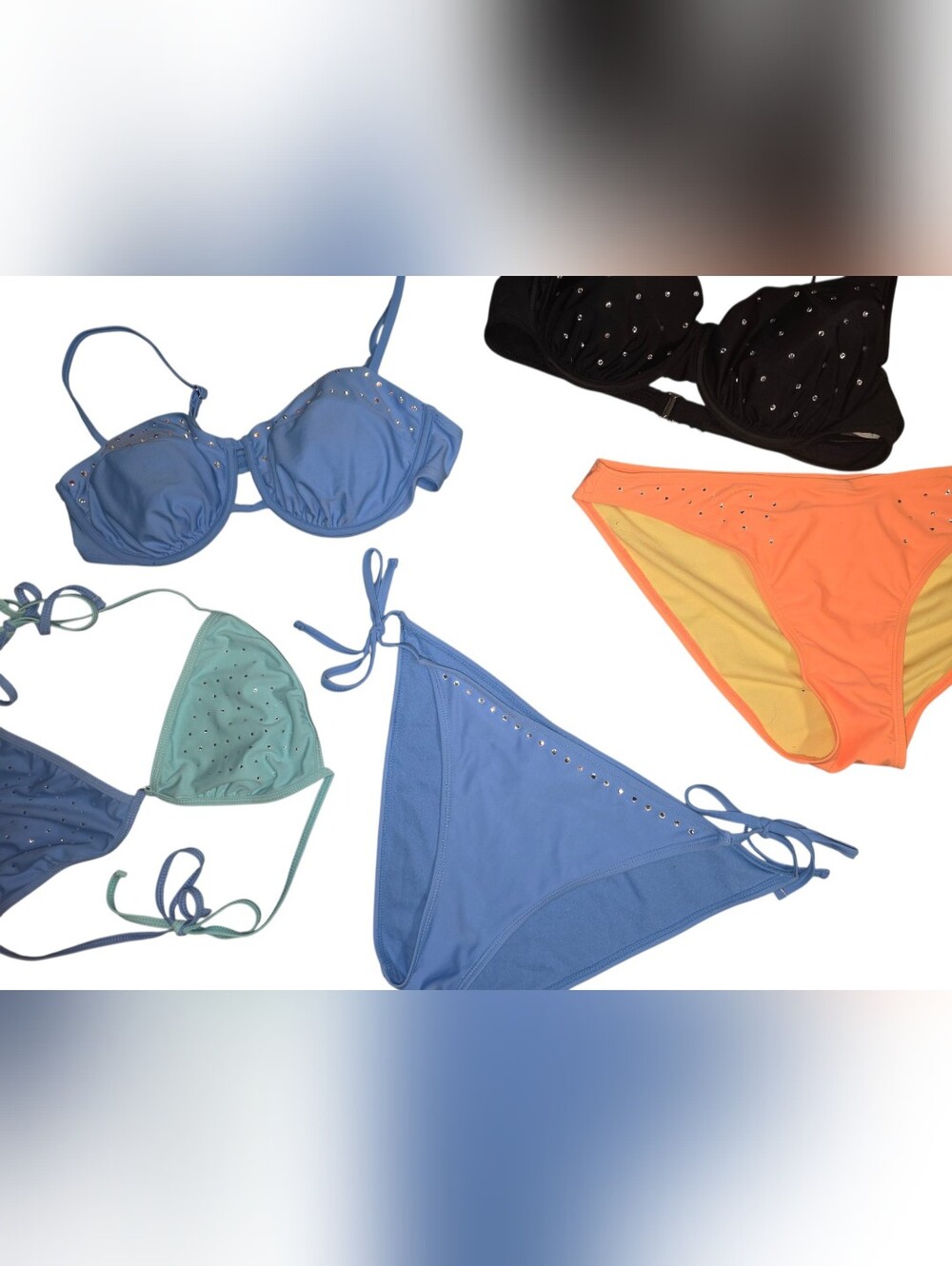 10 PC SET Womens BIKINIS SIZE L